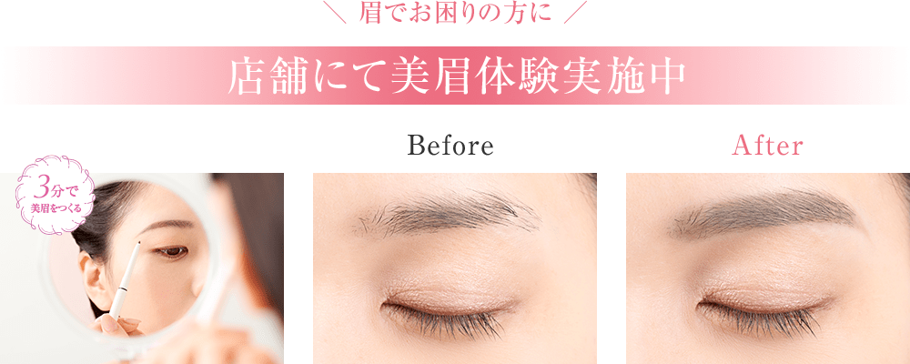 
              3分で美眉をつくる