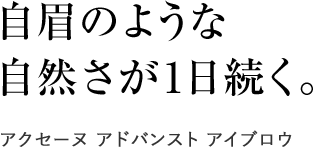 
                自眉のような
                自然さが1日続く
                アクセーヌ アドバンスト アイブロウ
                