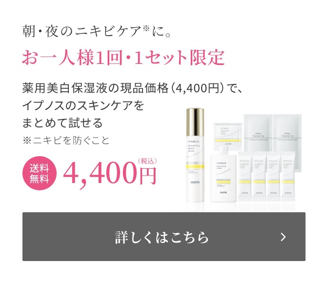 朝・夜のニキビケアに