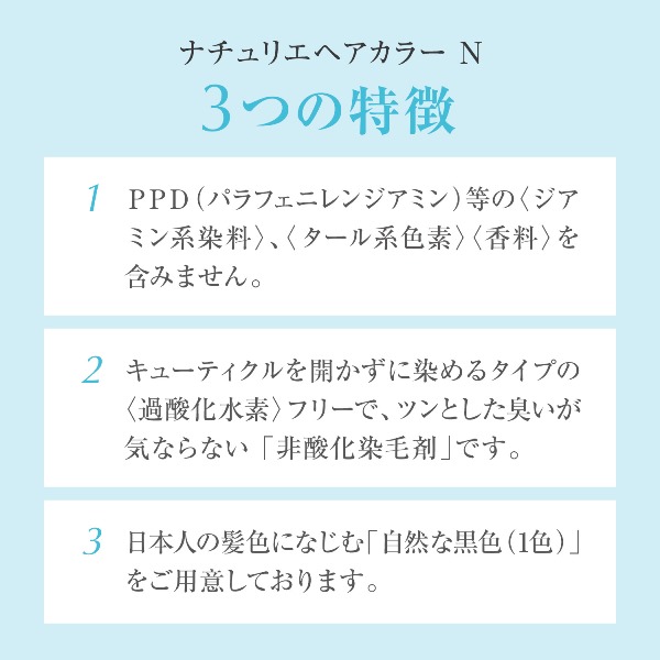 ナチュリエ ヘアカラー N <医薬部外品> 1剤・2剤 各80g